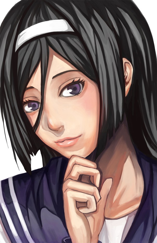 1girl, black_hair, hair_between_eyes, hairband, hyouka, irisu_fuyumi, long_hair, realistic