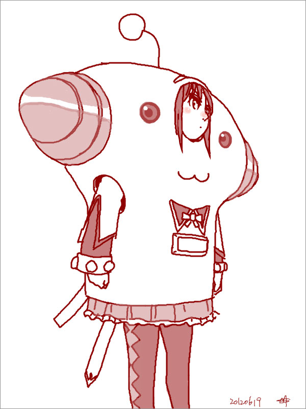 akemi_homura, costume, katamari_damacy, kyubey, mahou_shoujo_madoka_magica, solo, sukocchi_moruto, the_prince_(cosplay)