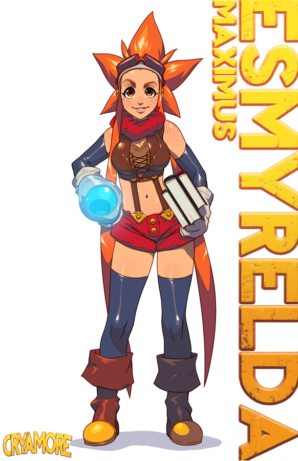 1girl, bare_shoulders, black_legwear, book, boots, breasts, character_name, character_profile