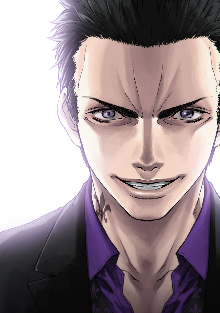 1boy, black_hair, boss_(saints_row), evil_grin, evil_smile, grin, saints_row:_the_third, sky360