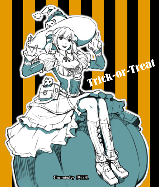 bear, belt, cravat, dress, gloves, granado_espada, halloween, hat
