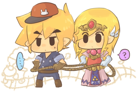 black_eyes, blonde_hair, dress, gloves, hat, link, nintendo, pointy_ears