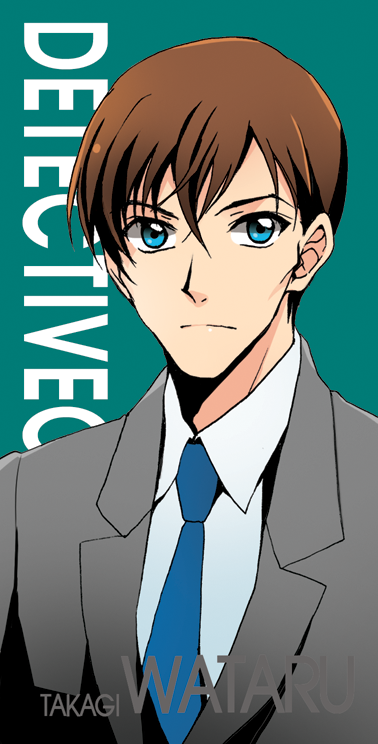 1boy, blue_eyes, brown_hair, mca_(dessert_candy), meitantei_conan, necktie, short_hair, takagi_wataru_(detective_conan)