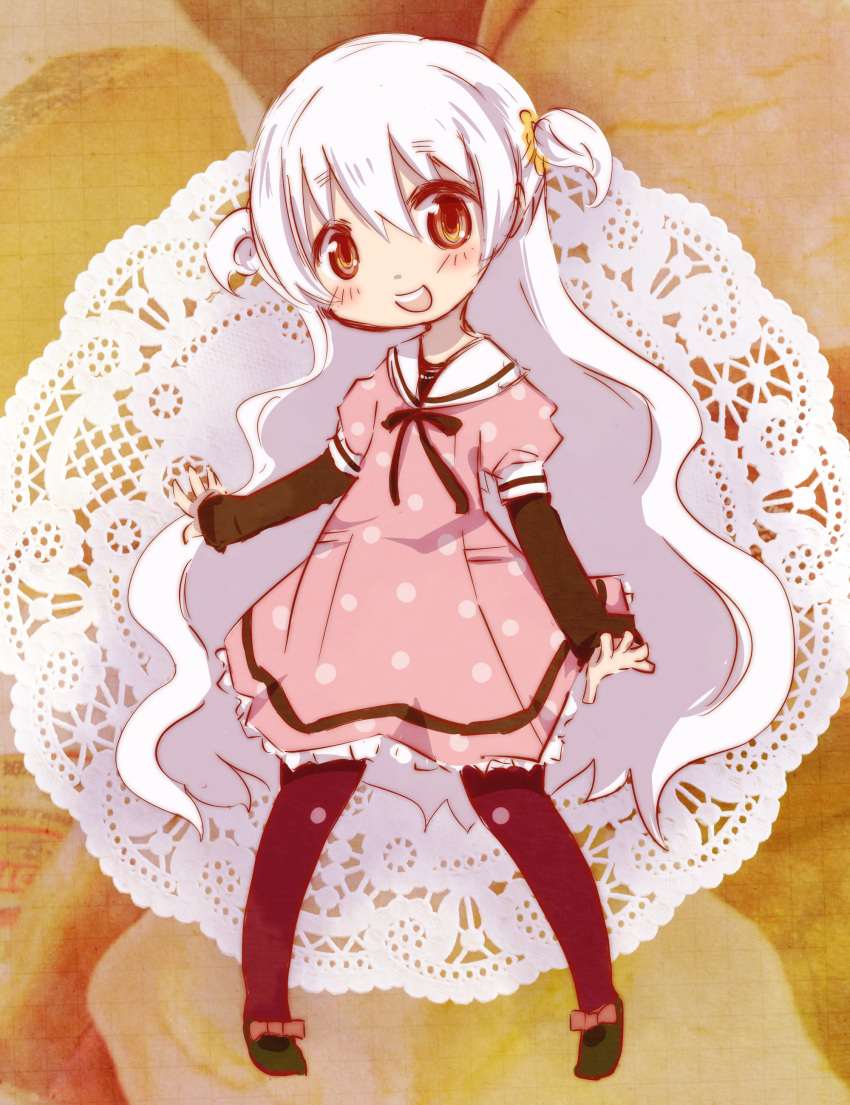 1girl, absurdres, brown_eyes, dress, highres, long_hair, mahou_shoujo_madoka_magica, mahou_shoujo_madoka_magica_movie