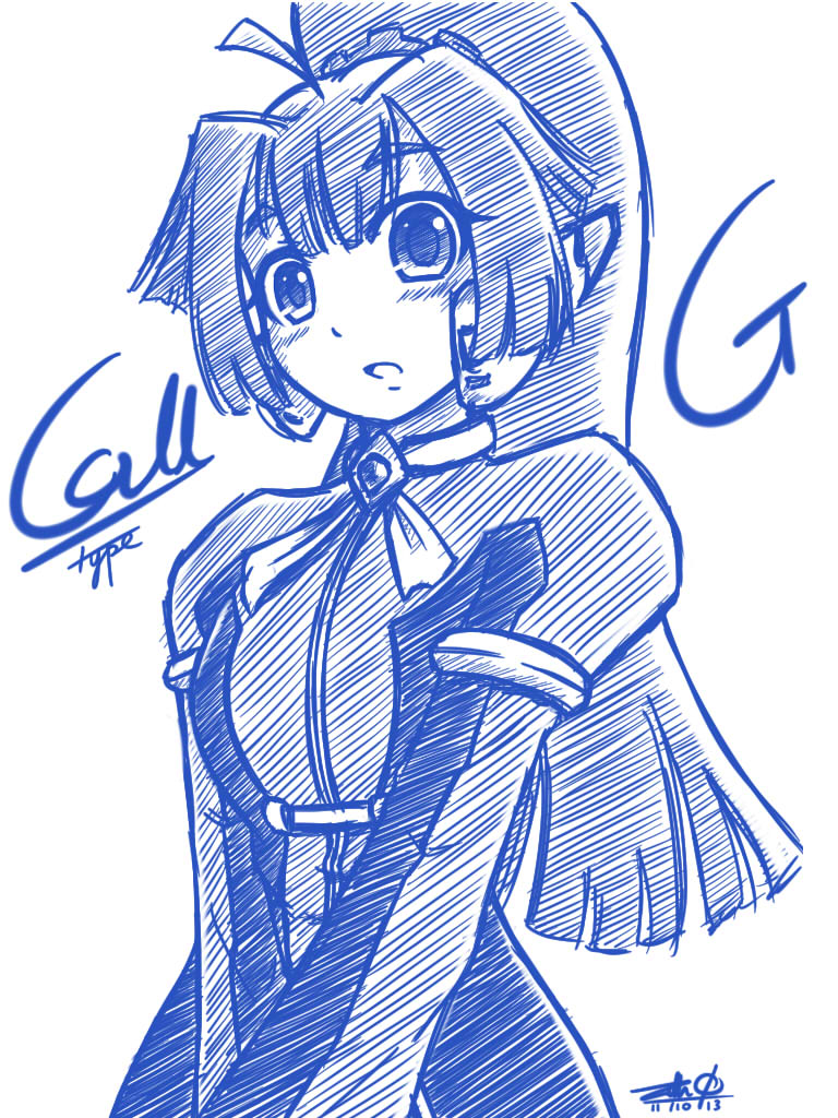 1girl, ahoge, blush, call_(mighty_no._9), dated, long_hair, mighty_no._9, parted_lips
