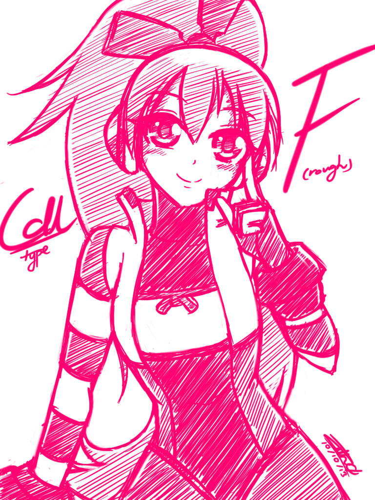 1girl, blush, call_(mighty_no._9), call_(natsume_yuuji), fingerless_gloves, gloves, hair_ribbon, headphones