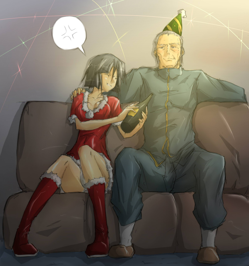 alcohol, armored_core, armored_core:_for_answer, armored_core_4, christmas, hat, lilium_wolcott, novemdecuple