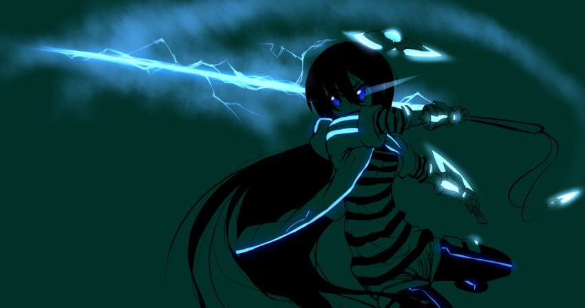 1girl, adyisu, area_aquamarine, blue_eyes, glowing, glowing_eyes, long_hair, original