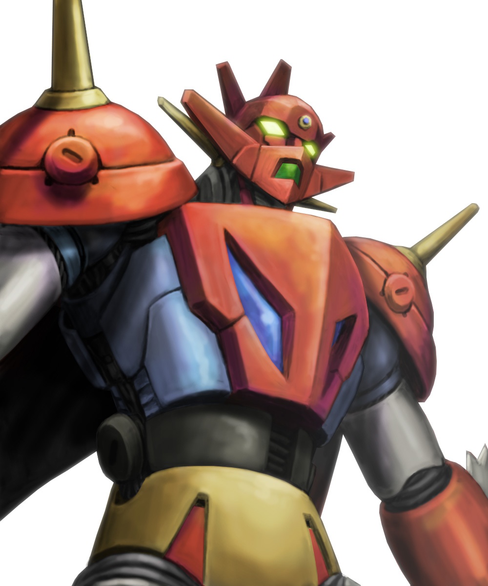 aniki_gunsou, getter_dragon, getter_robo, getter_robo_g, glowing, glowing_eyes, highres, mecha