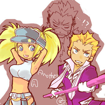 billy_kane, blue_mary, chibi, king_of_fighters, kof, maximum_impact, snk, yamazaki_ryuji
