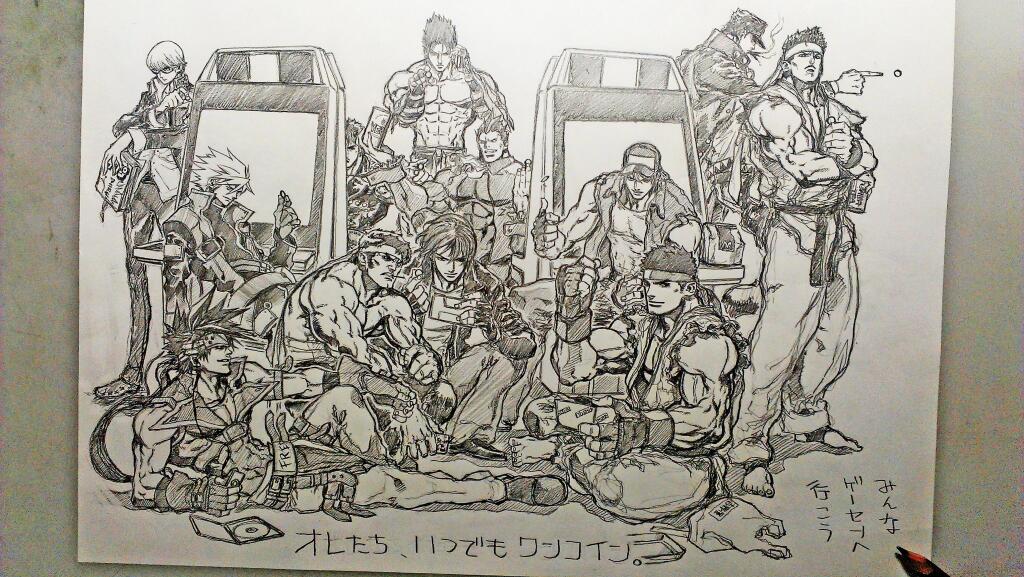 arcade_cabinet, beer_can, blazblue, coin, crossover, demitri_maximoff, fast_food, fatal_fury