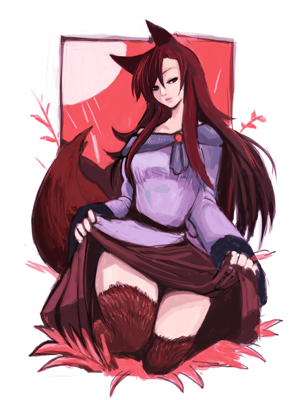 1girl, animal_ears, brooch, brown_hair, dress, hoshitetsu_ringo, imaizumi_kagerou, jewelry