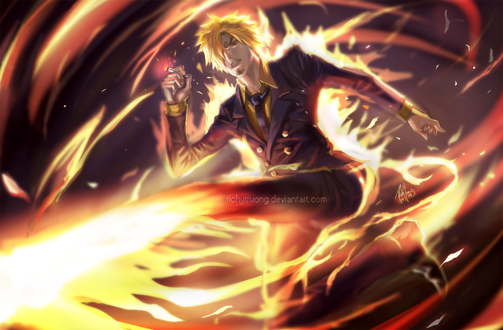 1boy, 2013, angry, battle, blonde_hair, buttons, cigarette, diable_jambe