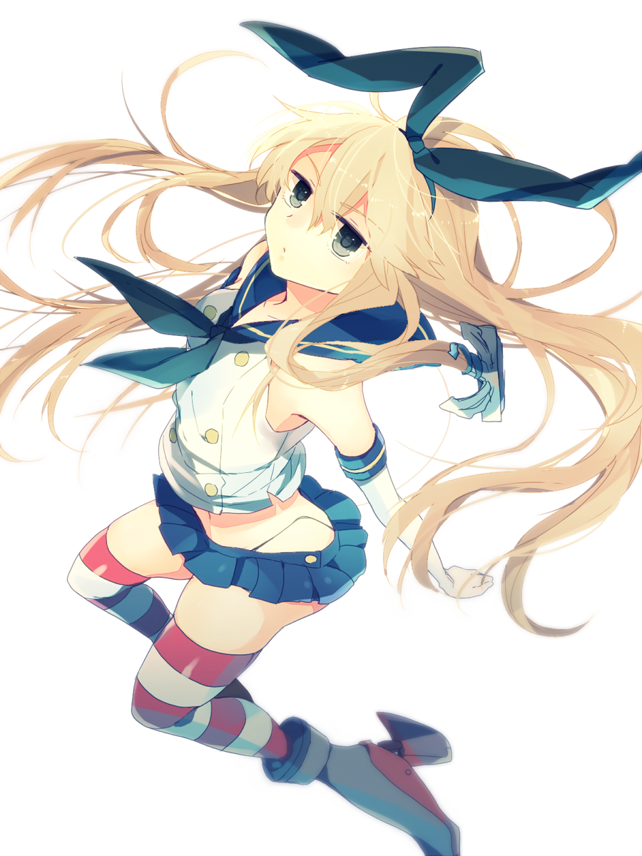 1girl, a229, anchor, black_eyes, blonde_hair, elbow_gloves, gloves, hairband