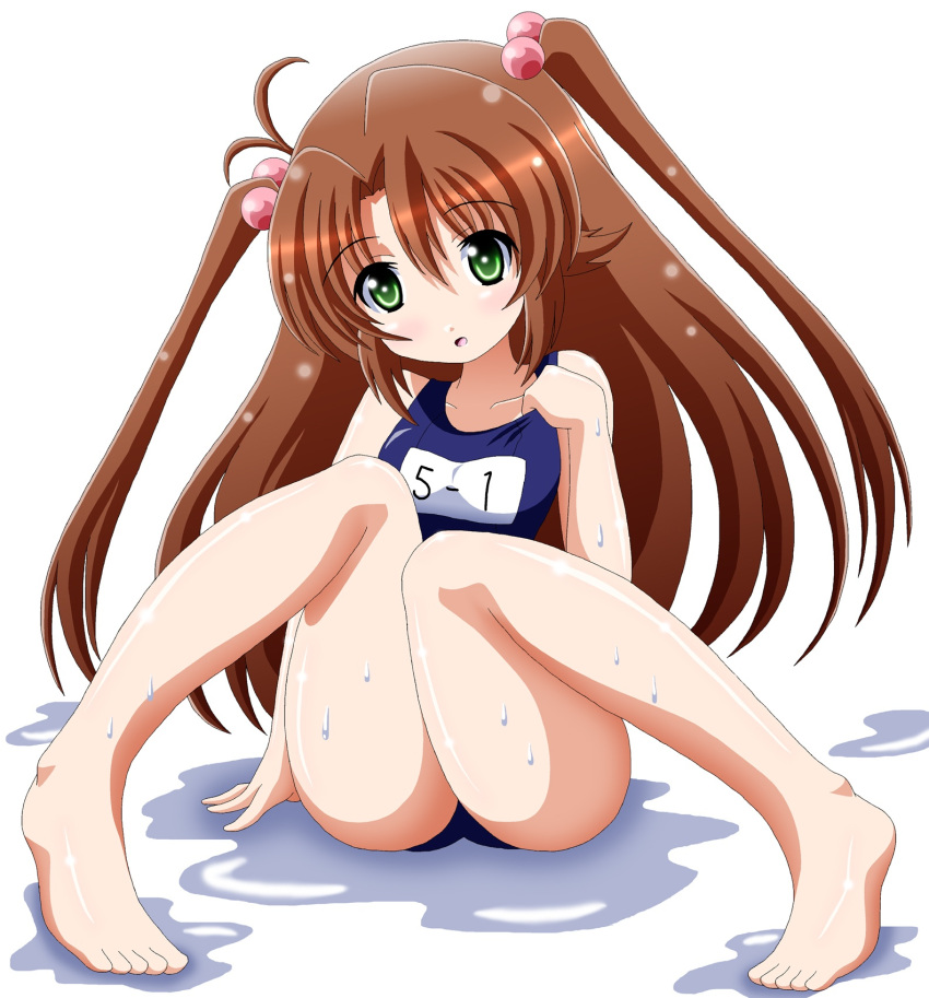 1girl, brown_hair, green_eyes, highres, imai_kazunari, koshigaya_komari, long_hair, non_non_biyori