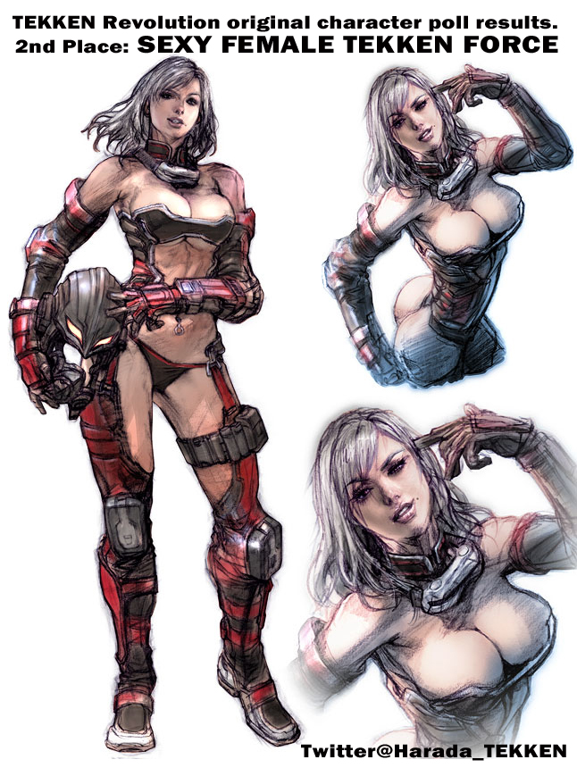 1girl, adapted_costume, breasts, center_opening, chaps, cleavage, concept_art, detached_collar