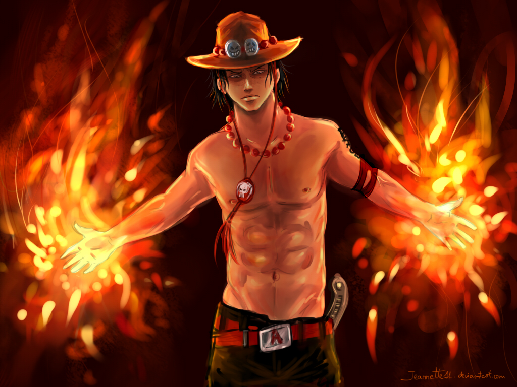 1boy, abs, black_hair, buckle, elbow_pads, fire, freckles, goggles_on_hat