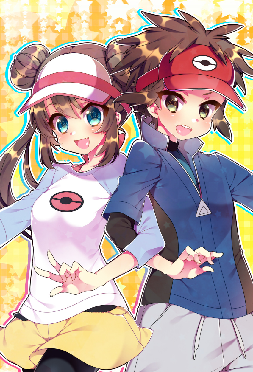 1boy, 1girl, highres, kyouhei_(pokemon), mei_(pokemon), noni-nani, pokemon, pokemon_(game)