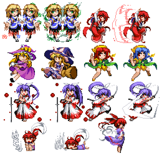 kirisame_marisa, kirisame_marisa_(pc-98), matsuki_akira, meira, mizuhashi_parsee, noroiko, okazaki_yumemi, orange_(touhou)