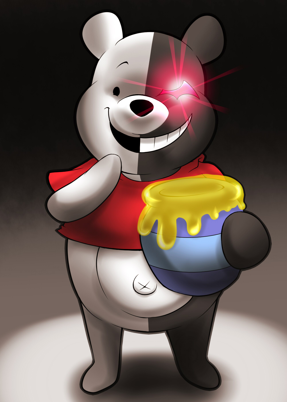 1other, animal, bear, crossover, dangan_ronpa, dangan_ronpa, disney, fusion