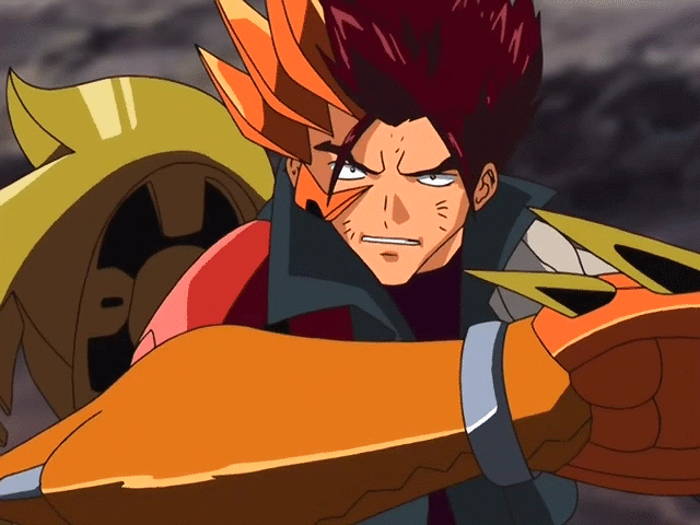 1boy, animated, brown_hair, clenched_hand, energy, huge_filesize, jacket, kazuma_(scryed)