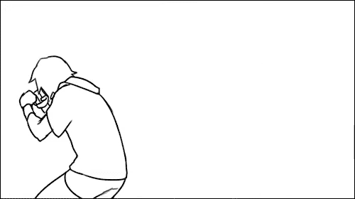 2girls, animated, animated_gif, battle, blocking, dodging, emilie_de_rochefort, hoodie