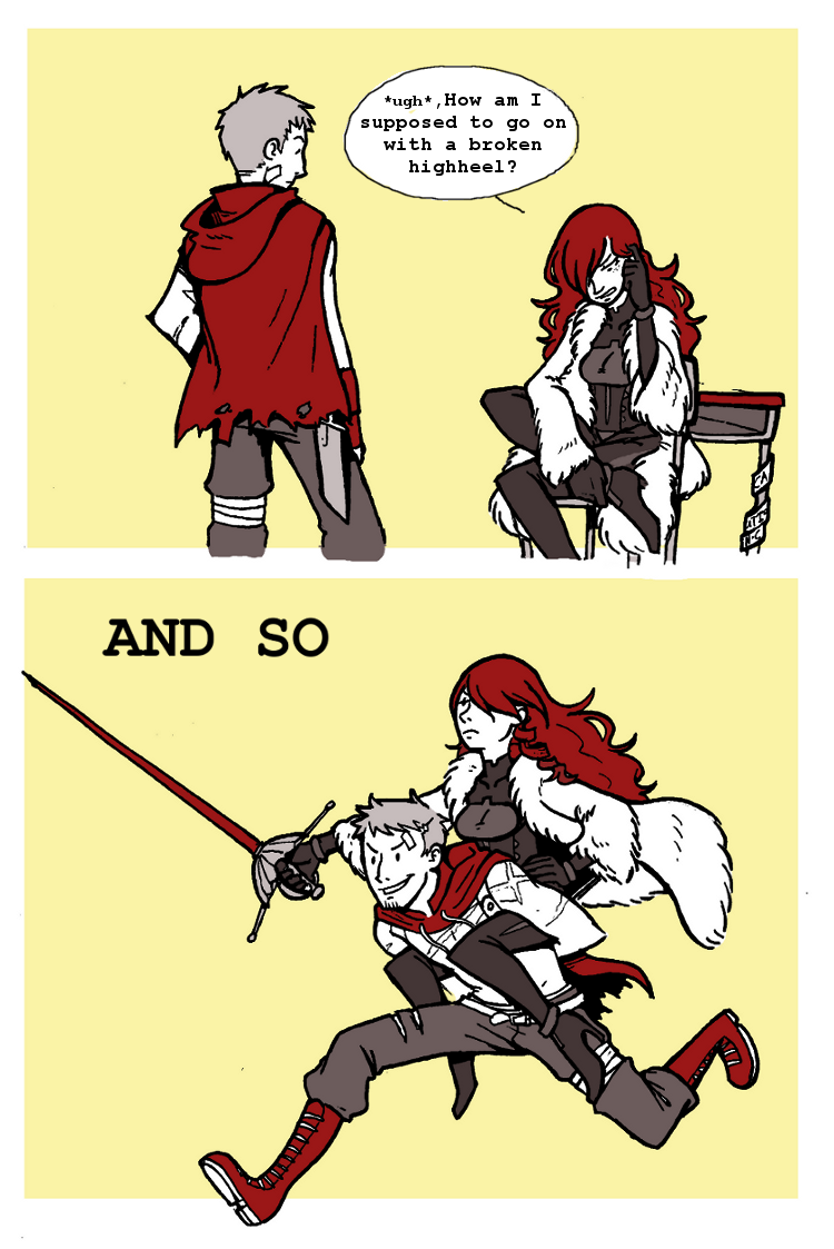 bandage_on_face, bodysuit, carrying_overhead, chair, fur_coat, grey_hair, hair_over_one_eye, hooded_cloak