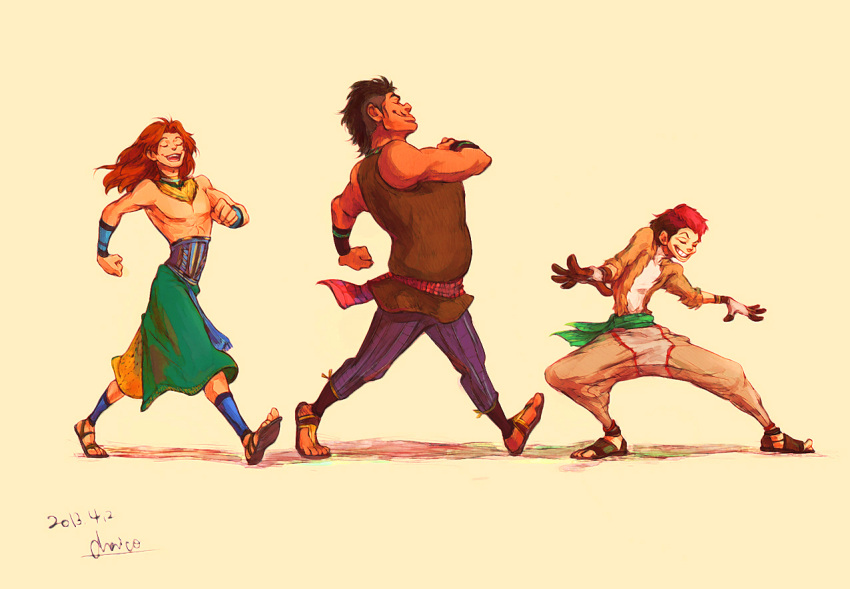 2013, 3boys, adult, chacckco, child, disney, gjinka, hakuna_matata