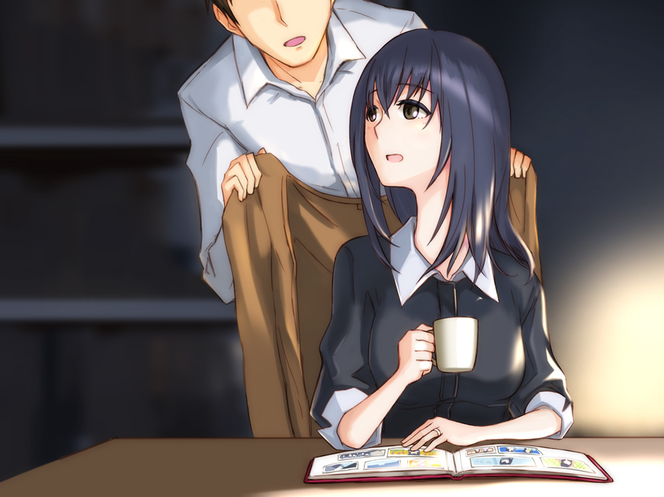 1girl, amagami, black_eyes, black_hair, kaoru348, long_hair, misumi_tomoe, photokano