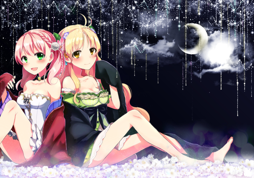 2girls, 38kb_(38shiki), :d, ahoge, atelier_(series), atelier_ayesha, atelier_escha_&amp;_logy, ayesha_altugle