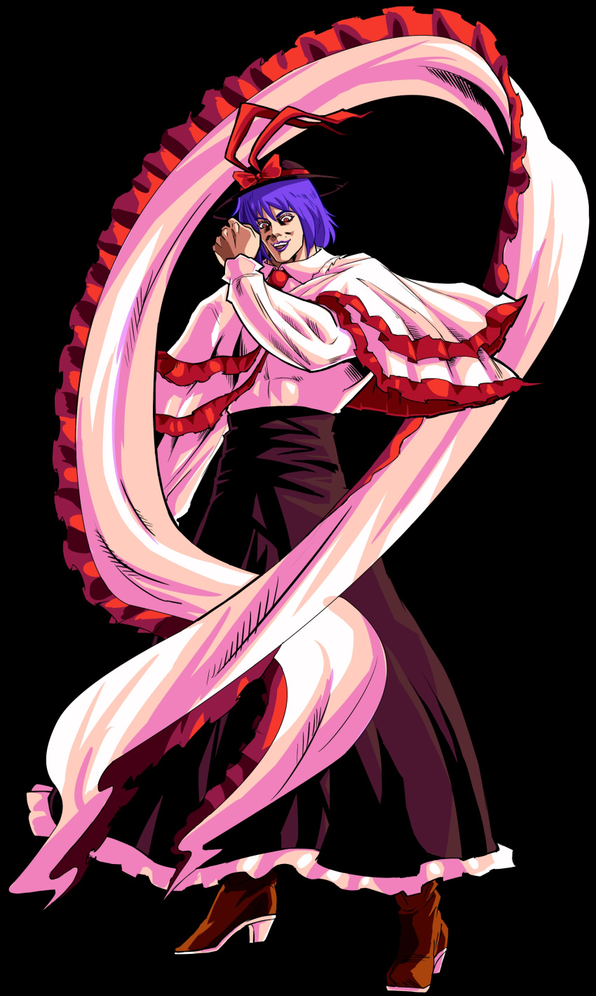 absurdres, hat, highres, hokuto_no_ken, juda, long_skirt, manly, nagae_iku