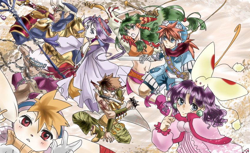 3boys, 4girls, feena, gadwin, grandia, grandia_i, guido, hamagurihime