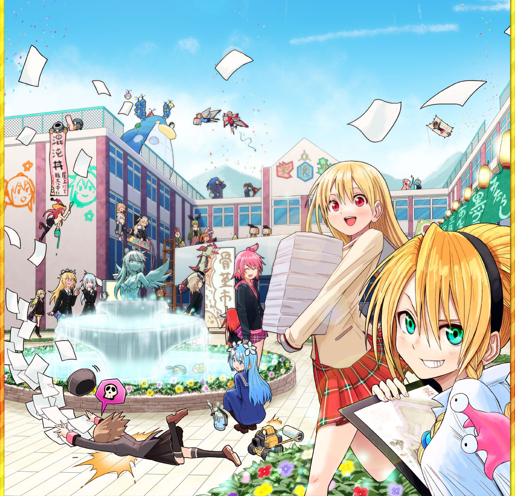 cosmic_break, crimrose, elisalotte, eris_(cosmic_break), fountain, ion_(cosmic_break), monica_gold, ouka_(cosmic_break)