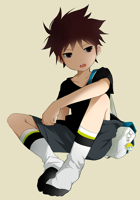 1boy, brown_eyes, brown_hair, male, mauveboy, open_mouth, original, short_hair