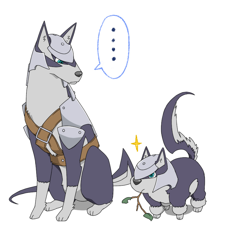 chiyomitaan, dog, green_eyes, lambert, no_humans, puppy, repede, tales_of_(series)