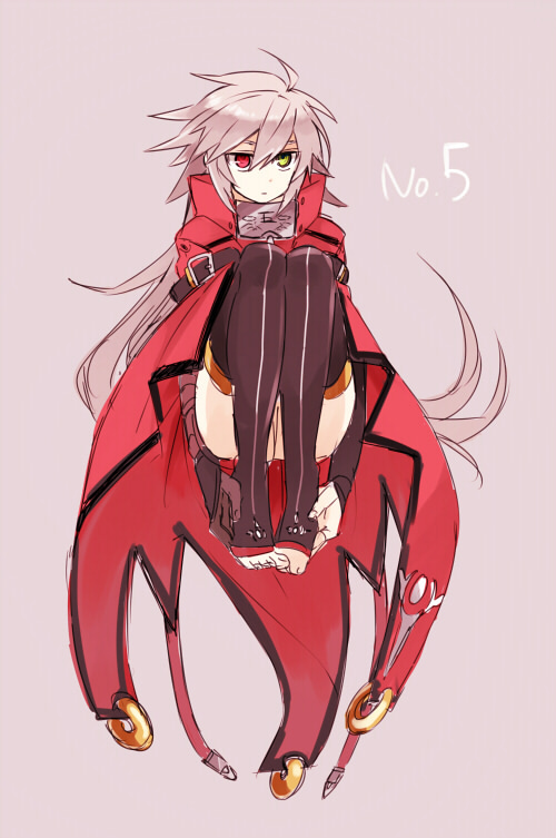 1girl, blazblue, genderswap, long_hair, nu-13, nu-13_(cosplay), ragna_the_bloodedge, silver_hair, tomorag7