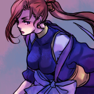 9wa, blue_eyes, blue_ribbon, brown_hair, earrings, final_fantasy, final_fantasy_iv, final_fantasy_iv_the_after