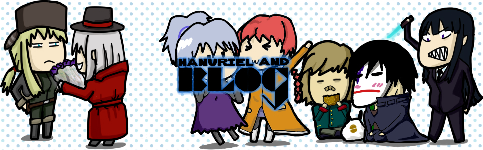 august_7_(darker_than_black), bag, blonde_hair, blue_eyes, blush, boots, brown_hair, coat, dark_hair, darker_than_black, eating, flower, goran_(darker_than_black), hamburger, hanuriel_(artist), hat, hei, mask, mina_hazuki_(darker_than_black), ponytail, redhead, silver_hair, suit, suou_pavlichenko, tanya_(darker_than_black), necktie, violet_eyes, yin