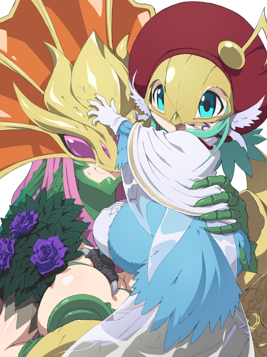 :d, blue_eyes, breasts, ceresmon_medium, claws, cleavage, deep_skin, digimon