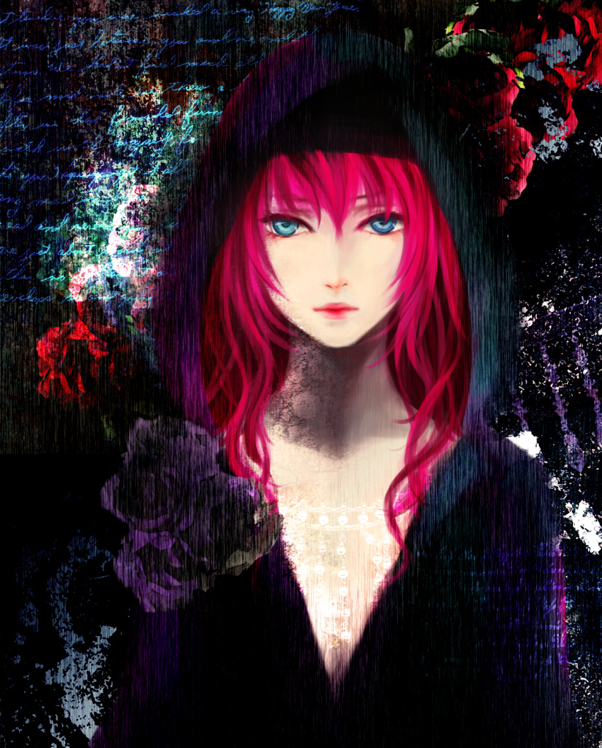 blue_eyes, feldt_grace, flower, gundam, gundam_00, highres, hood, lips