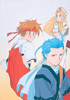 chester_barklight, cless_alvein, matsutake_tokuyuki, mint_adenade, official_art, tales_of_(series), tales_of_fandom_vol.1, tales_of_phantasia