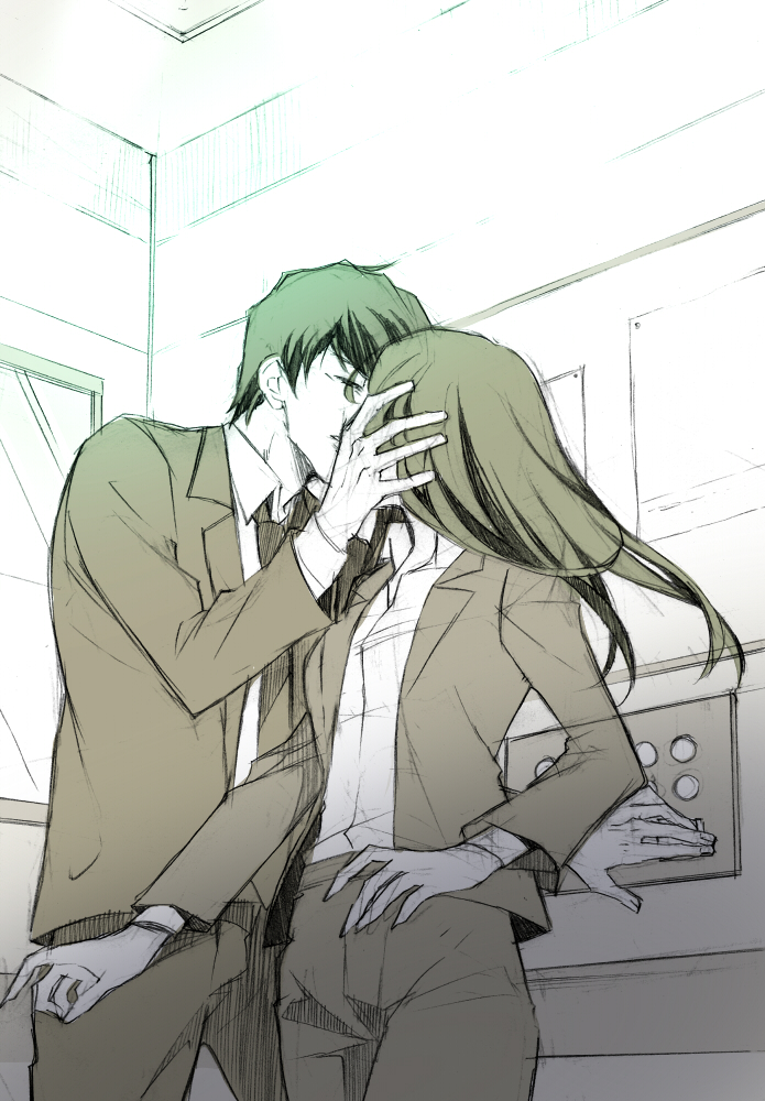 1492egg, 1boy, 1girl, couple, formal, himekawa_reiko, himekawa_reiko_series, kikuta_kazuo