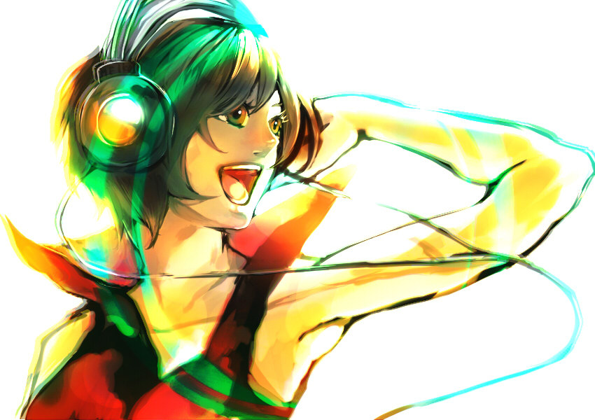 armpits, bad_id, colorful, colors, headphones, kane, meiko, music