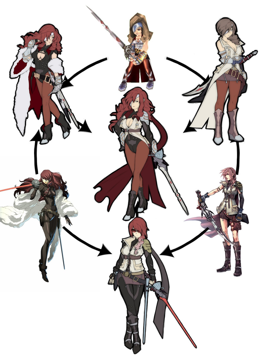 beatrix, breasts, cleavage, drill_hair, eyepatch, final_fantasy, final_fantasy_ix, final_fantasy_xiii