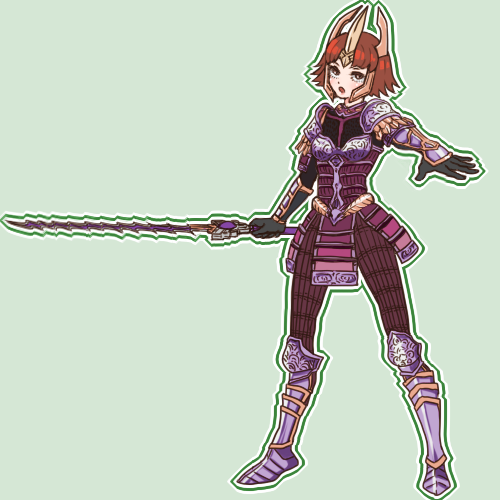 armor, brown_eyes, brown_hair, crown, operetta, sengoku_musou, sengoku_musou_2, short_hair, sword, tachibana_ginchiyo