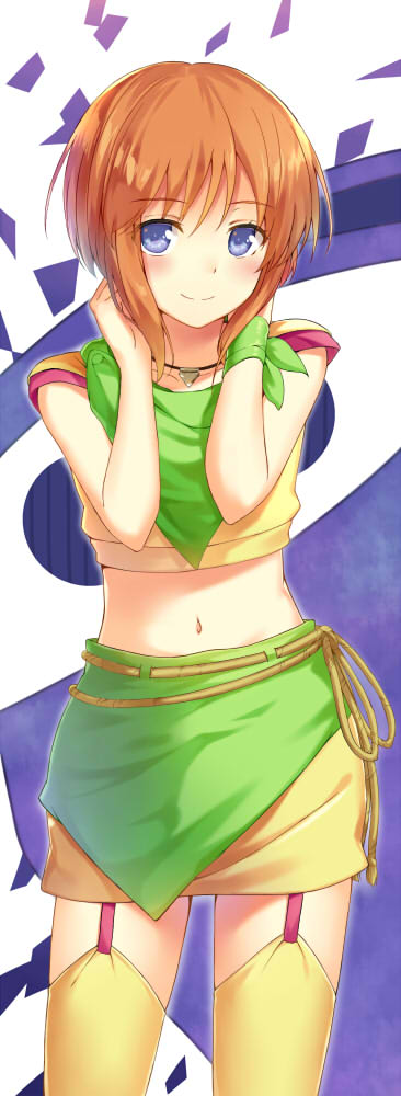 1girl, blue_eyes, blush, cccpo, elpeo_puru, garter_straps, gundam, gundam_zz