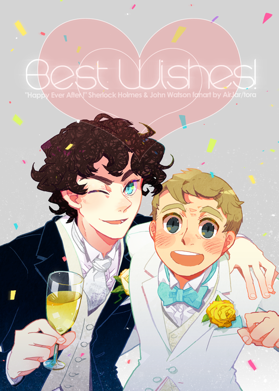 2boys, bowtie, formal, john_hamish_watson, multiple_boys, sherlock_(bbc), sherlock_holmes, sherlock_holmes_(sherlock)
