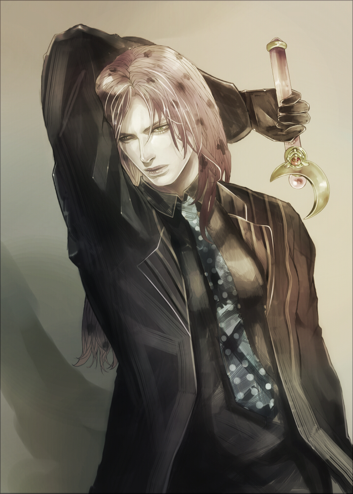 1boy, bishoujo_senshi_sailor_moon, crossover, dg0g0, diavolo, formal, jojo_no_kimyou_na_bouken, long_hair