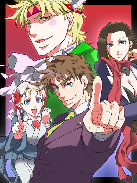 2boys, 2girls, ayasato_chihiro, ayasato_chihiro_(cosplay), ayasato_mayoi, ayasato_mayoi_(cosplay), blonde_hair, brown_hair