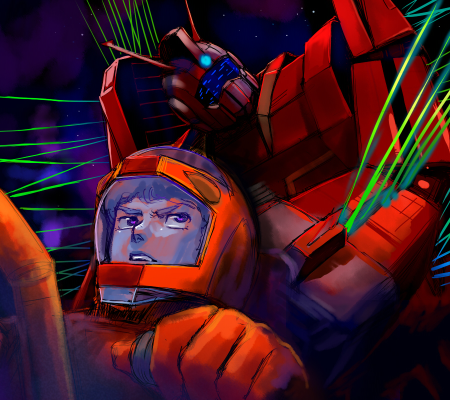 bad_id, cosmo_yuki, densetsu_kyojin_ideon, ideon, male, mecha, mots, pilot_suit, solo, space, space_runaway_ideon